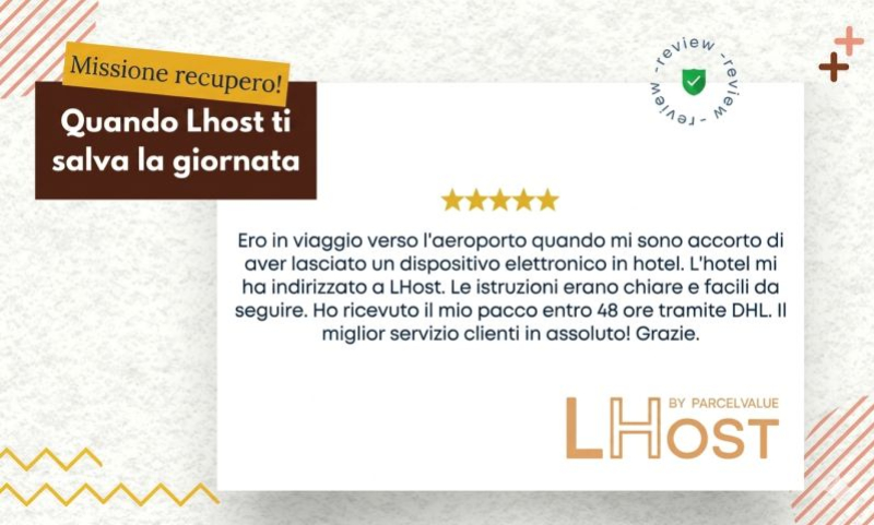 LHost recupera il tuo oggetto dimenticato in hotel: la recensione di un ospite soddisfatto